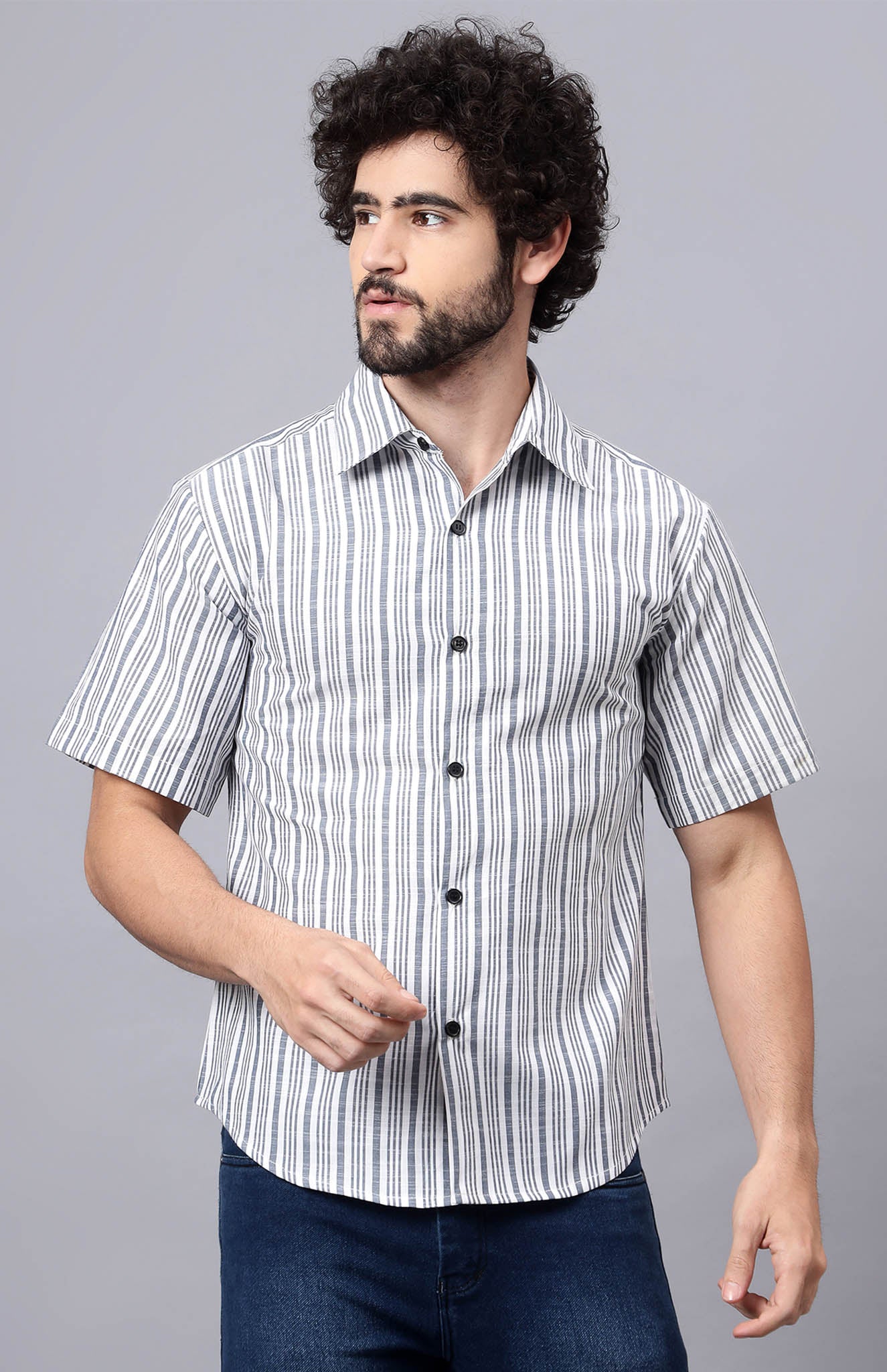 Sleek Fit Abstract Summer Shirts for Men | Luxeliv