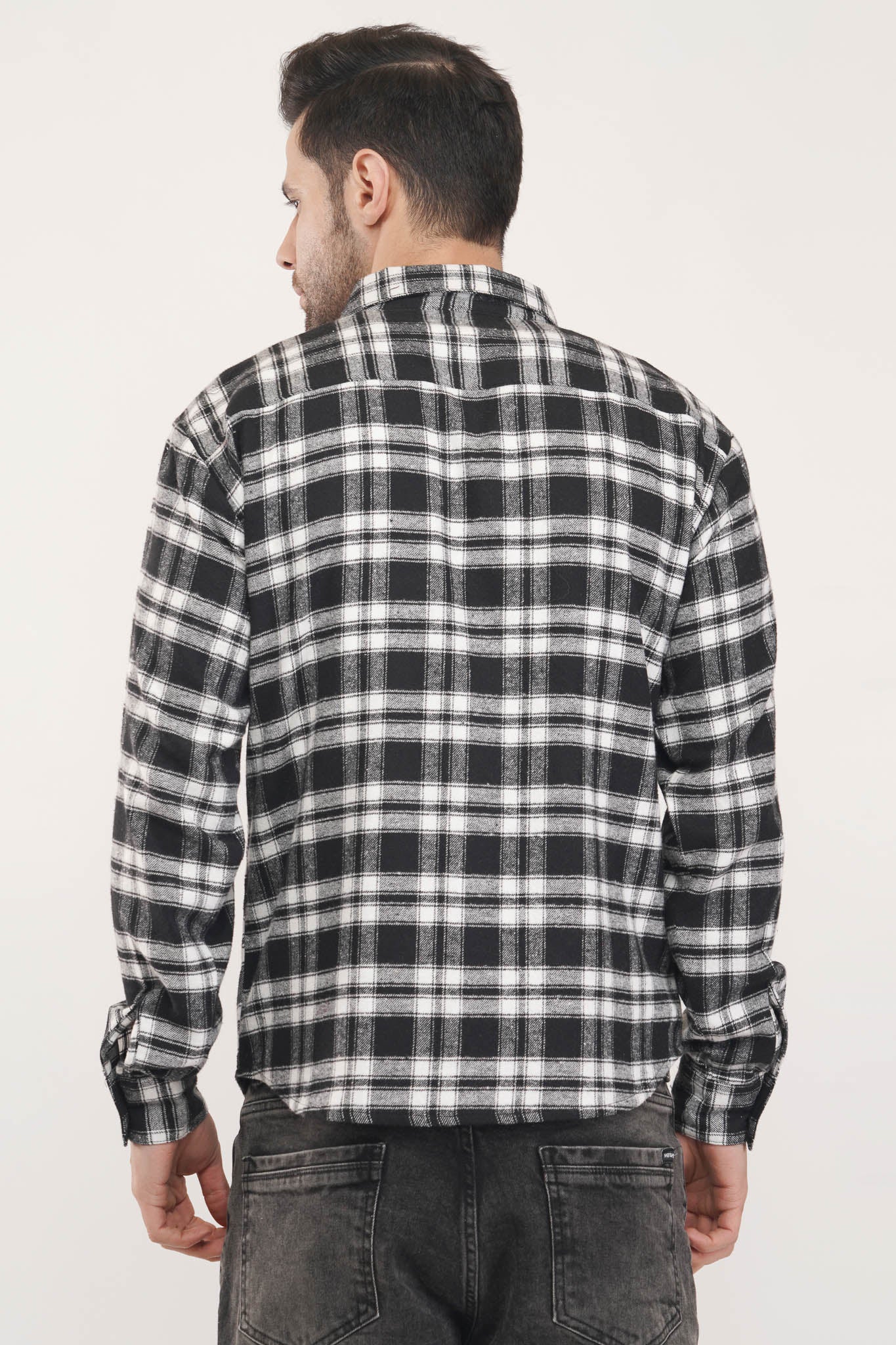 Regency Checks | Black & White Oxford Checkered Shirt