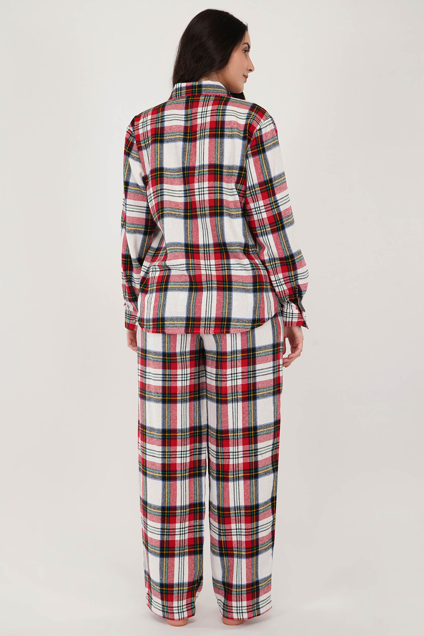 Blissful Red & White Loungewear Set