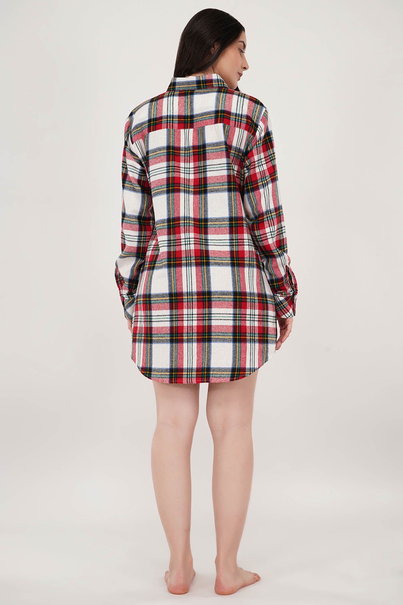 Summer Serenity Checkered Dress