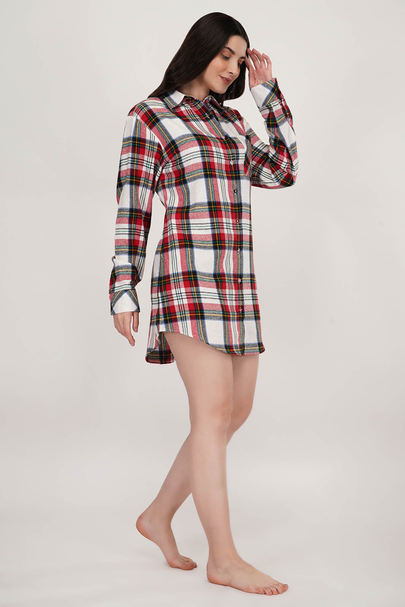 Summer Serenity Checkered Dress