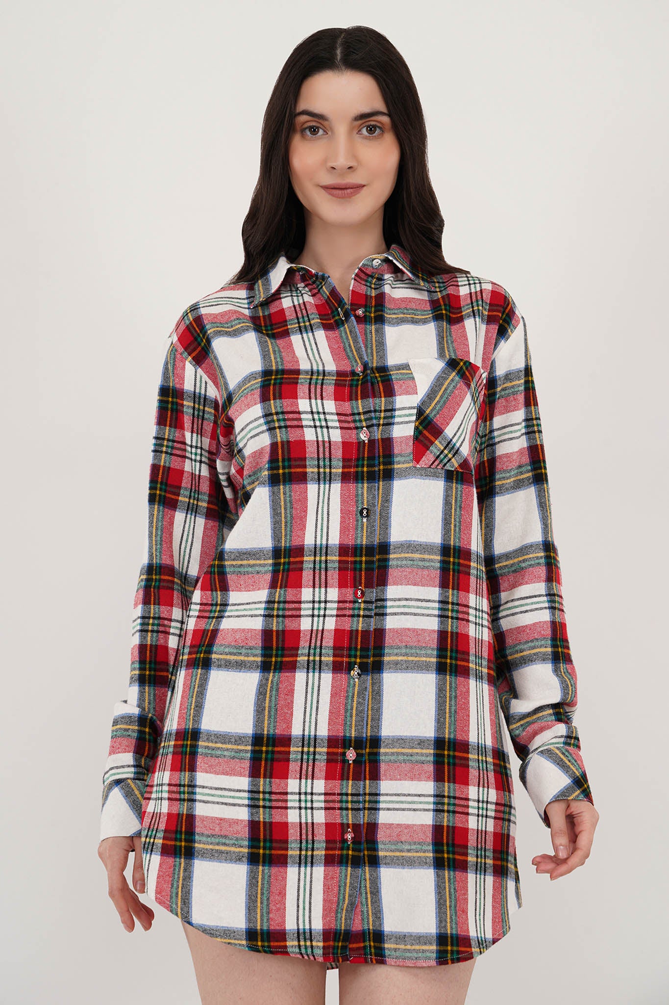 Summer Serenity Checkered Dress
