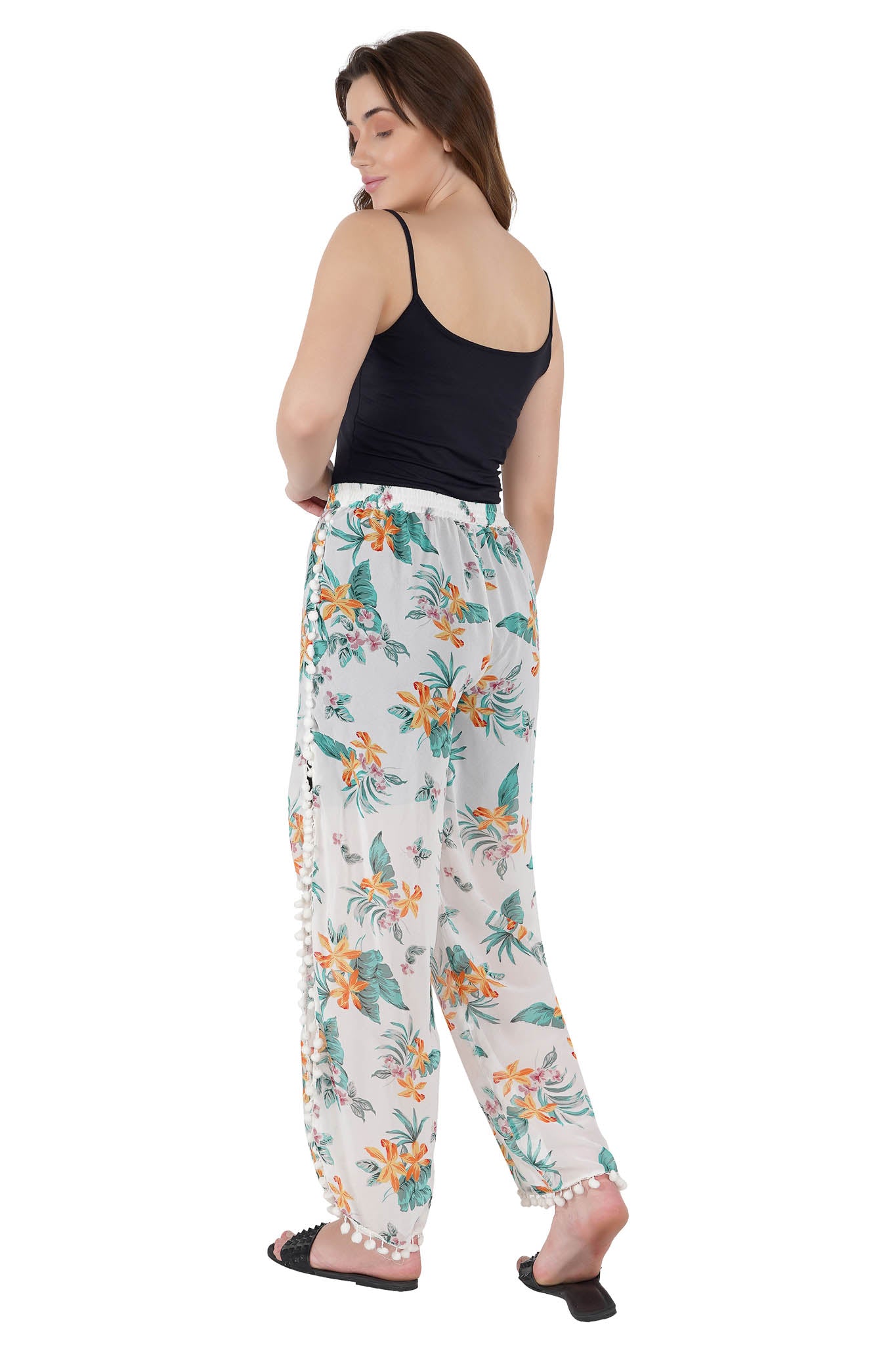 Tropical Bliss White Beach Pant - Luxeliv women