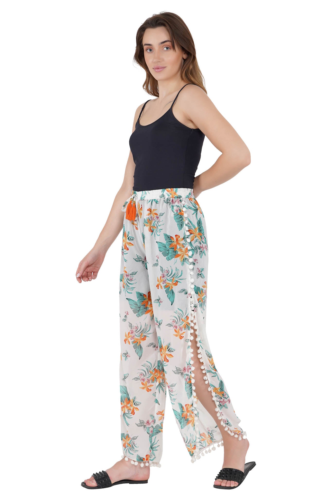 Tropical Bliss White Beach Pant - Luxeliv women