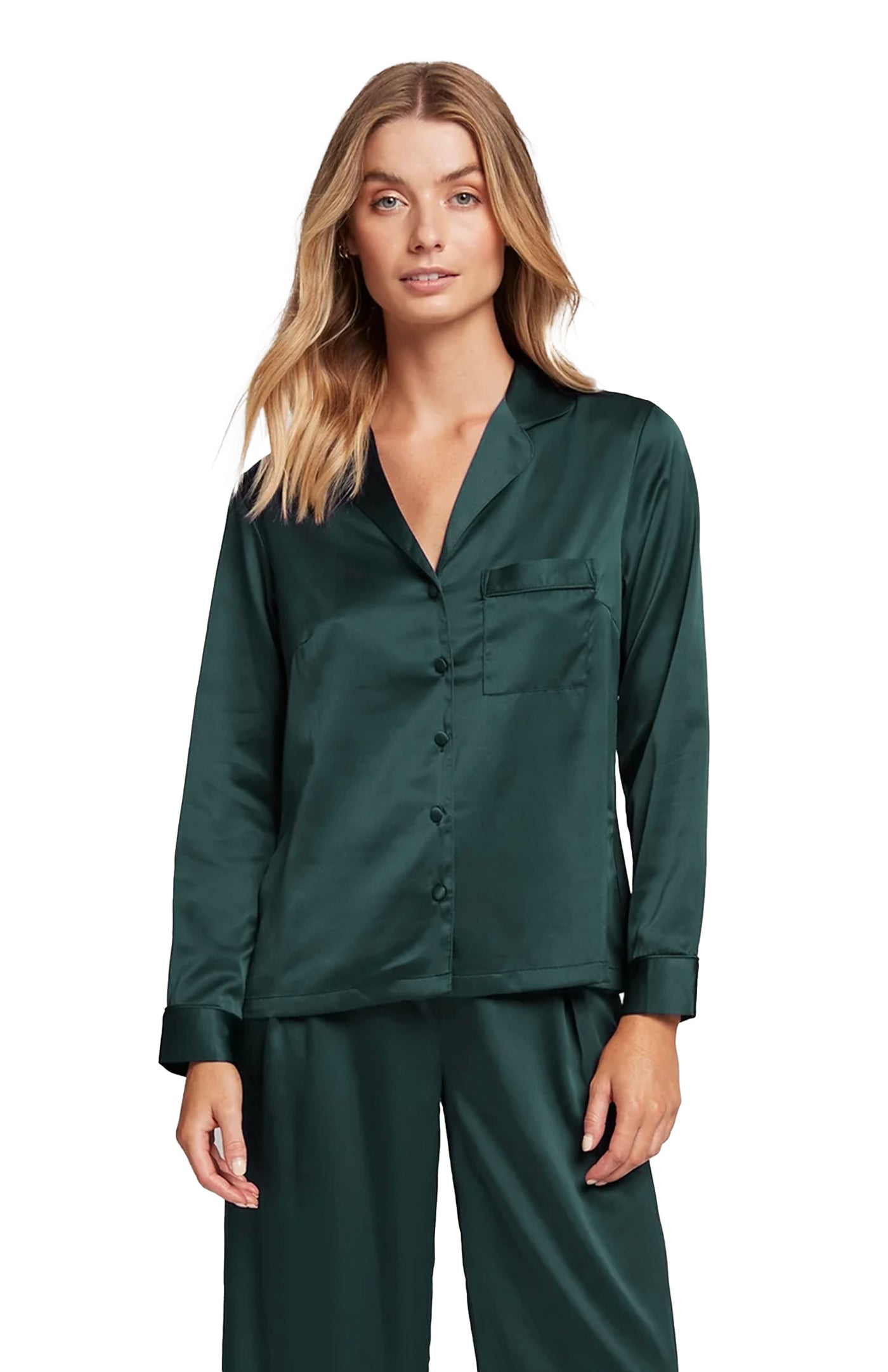 Green Grace | Emerald Green Loungewear Set Women