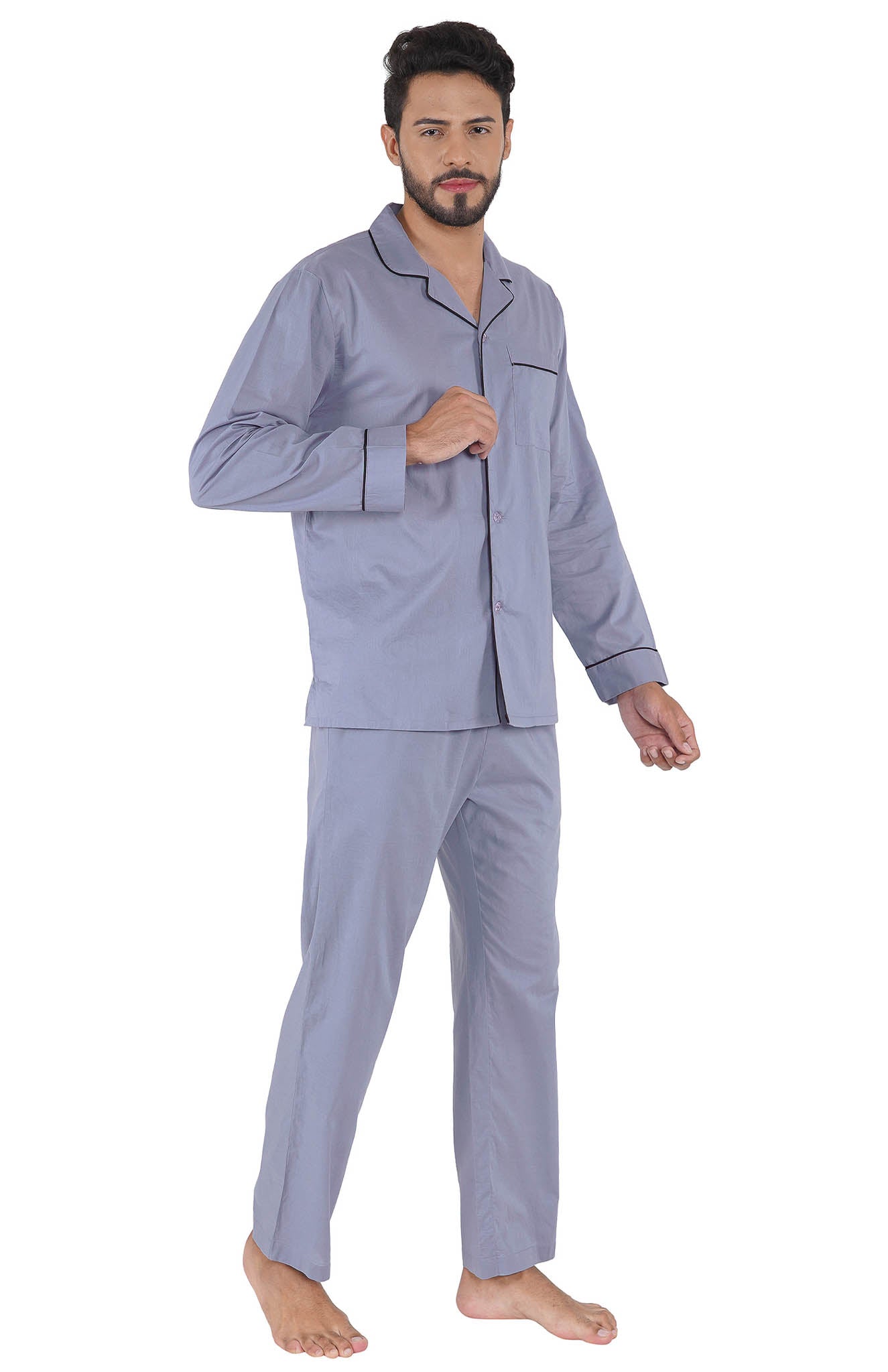 Grey Mist | Lounge Wear Set | 100% Cotton