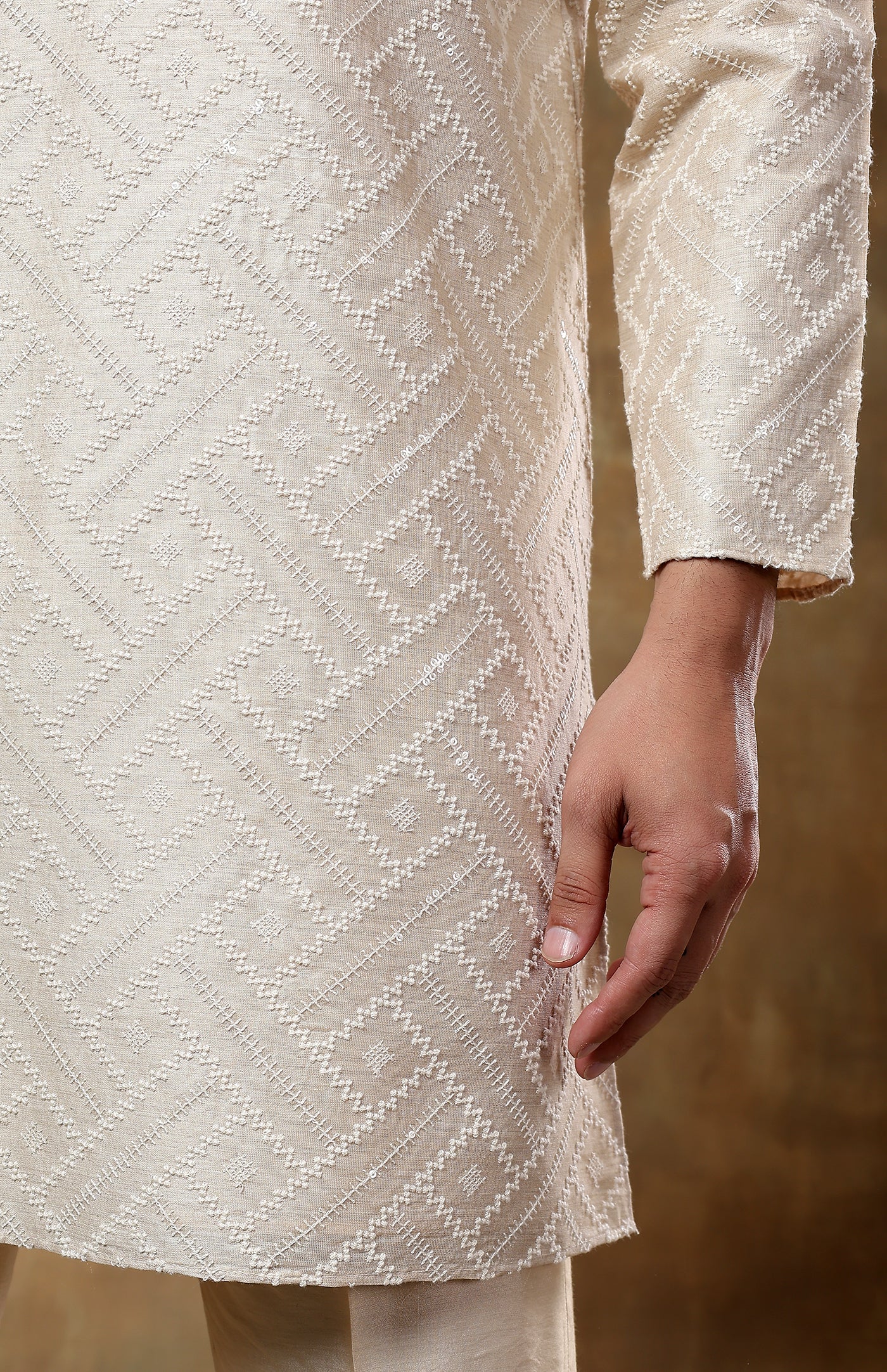 Khadi Kaarigar | Chanderi Cotton Silk Kurta