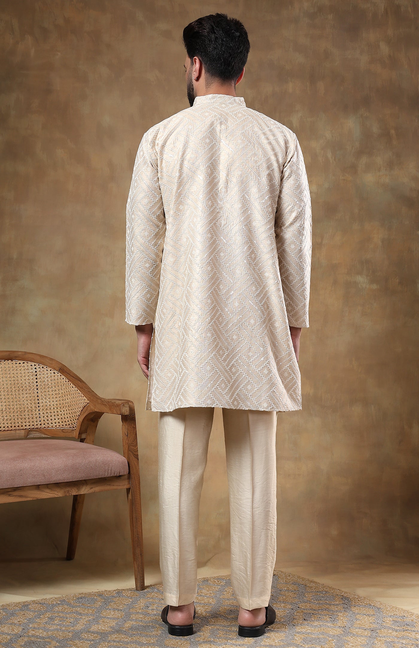 Khadi Kaarigar | Chanderi Cotton Silk Kurta