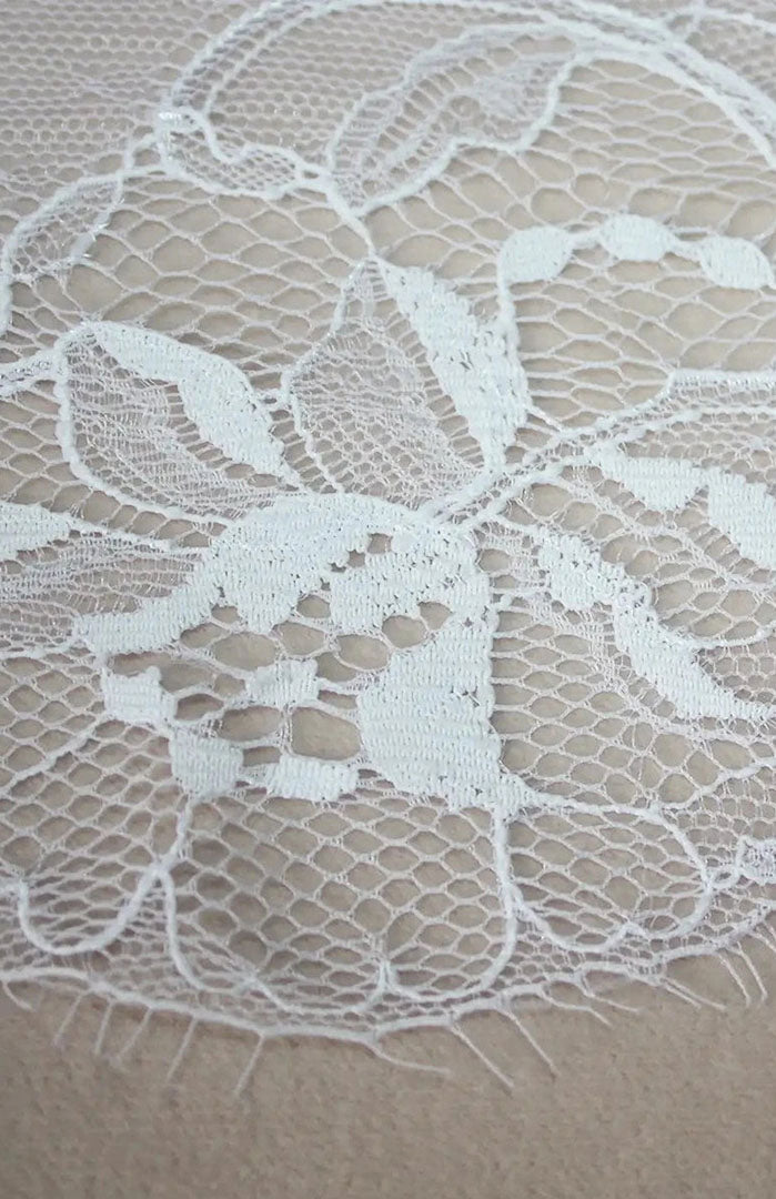New Bride | White Satin & Lace Couture Slip Dress