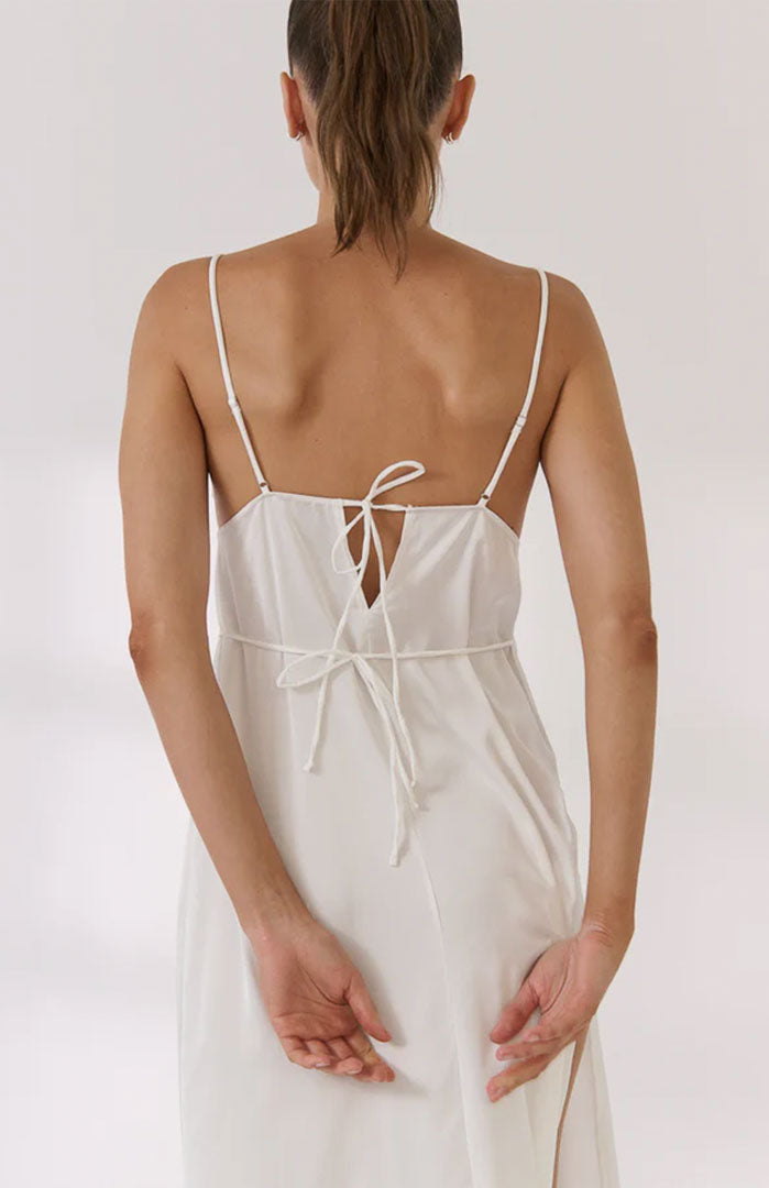 Eternal Embrace | White Couture Lace Satin Gown