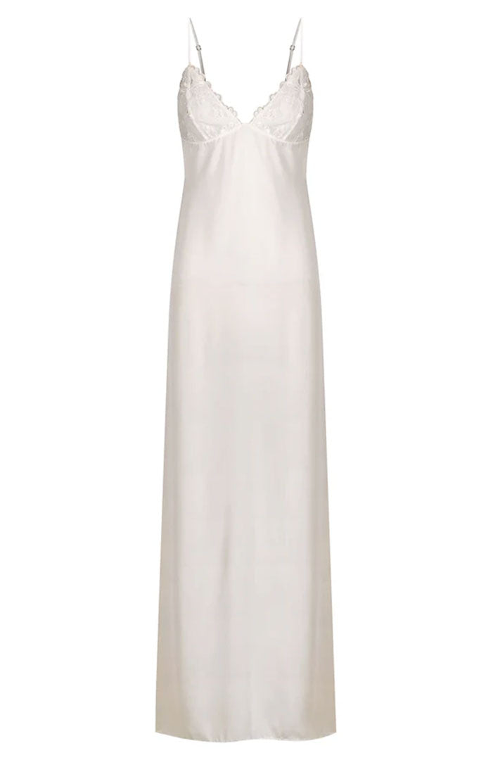 Eternal Embrace | White Couture Lace Satin Gown