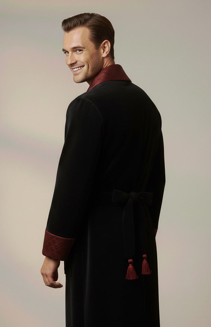 God Father | Quilted Velvet Robe for Men