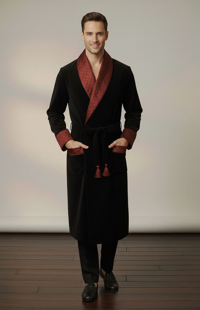 God Father | Quilted Velvet Robe for Men