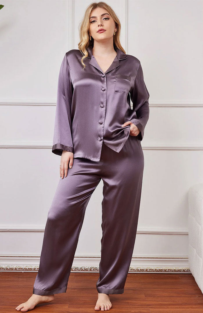 The Mauve Satin | Satin Loungewear Set