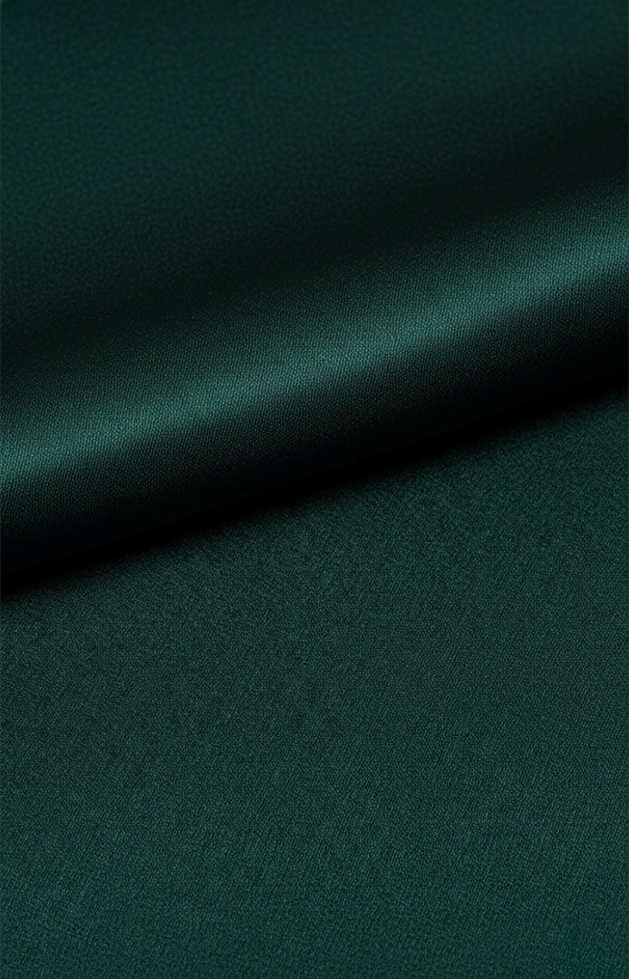 The Emerald Godfather | Green with Gold Detailing | Satin Loungewear Set