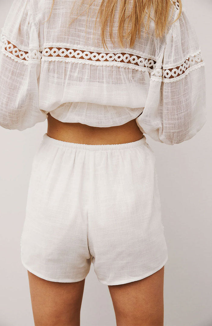 Miley White Co-ord Set | Cotton Linen Blend
