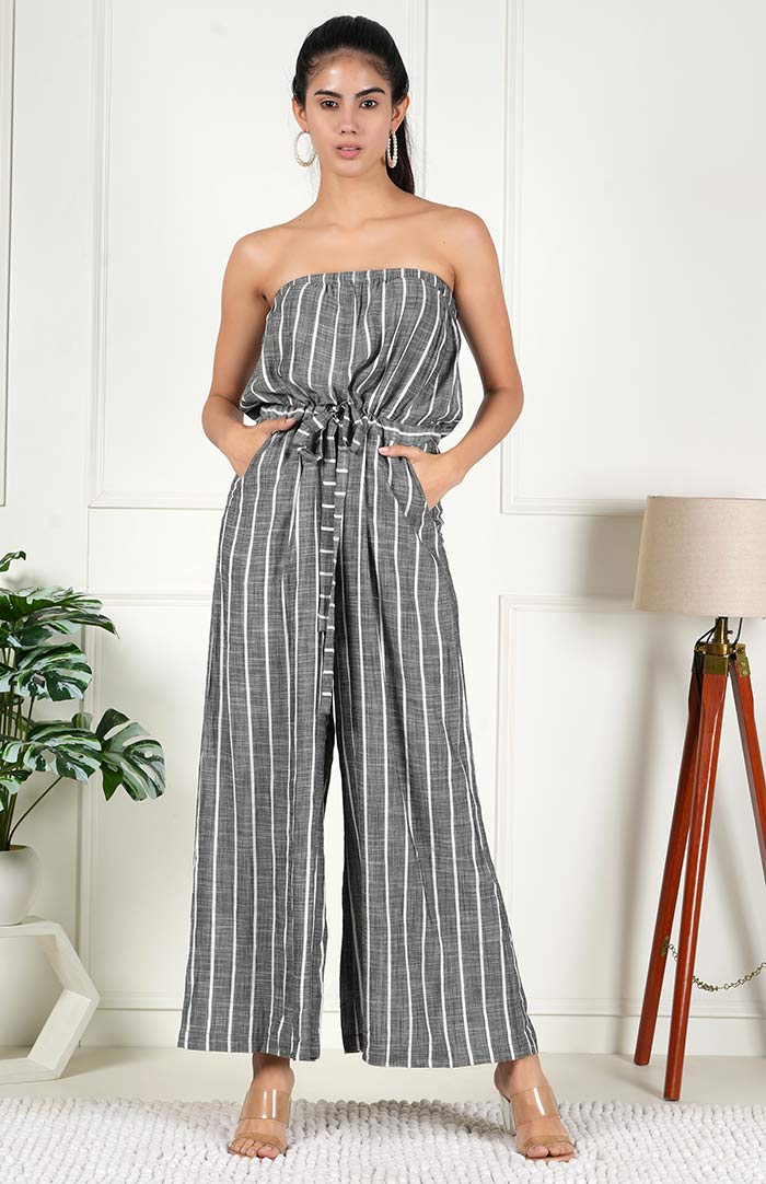 Black Jumpsuit Off-shoulder | Women's Clothing