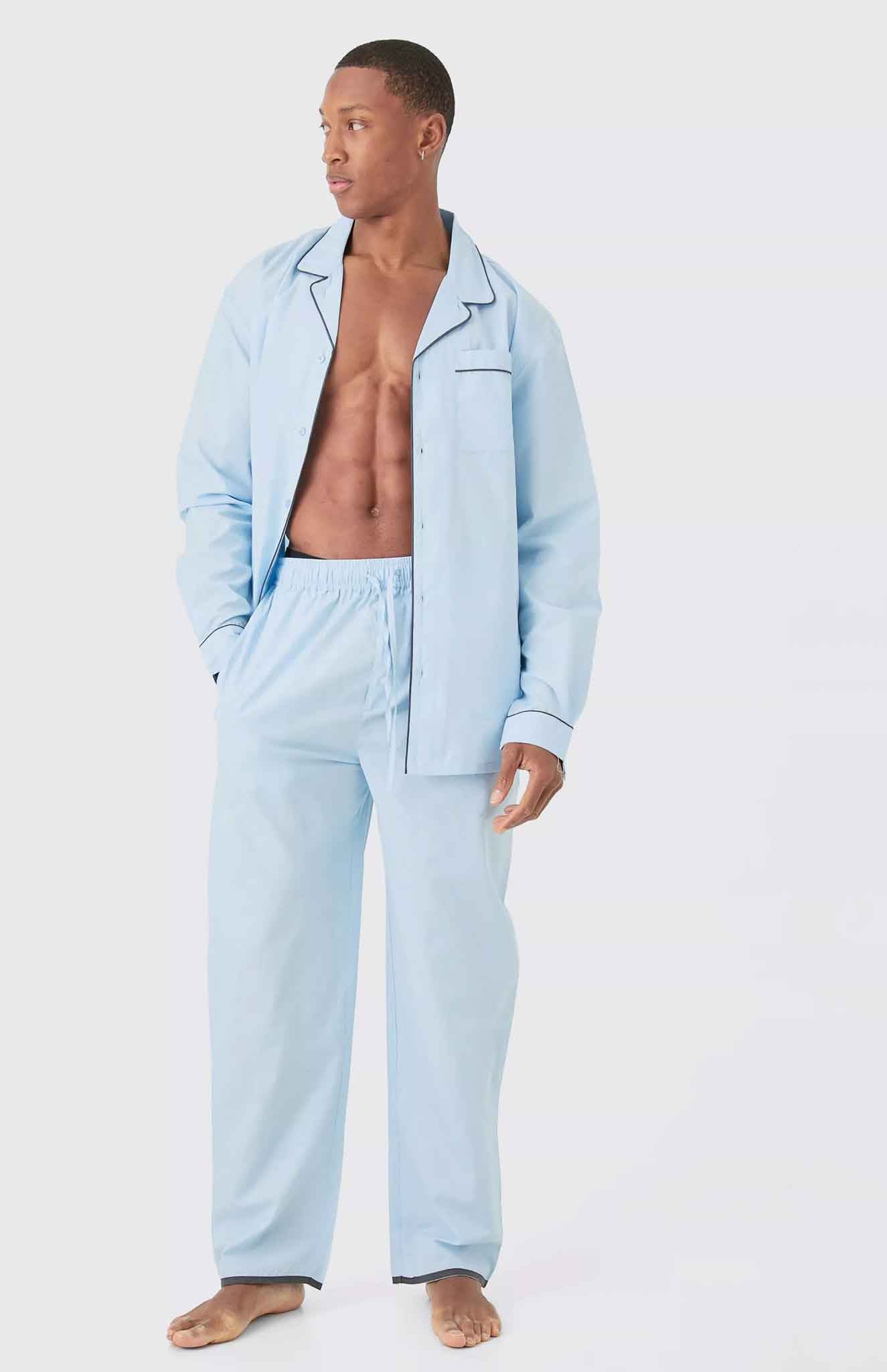 Lazy Legend | Blue Lounge Wear Set | 100% Cotton