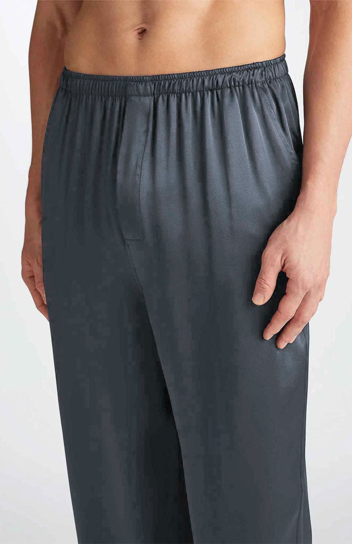 Grey Harmony | Grey Satin Robe and Pyjama