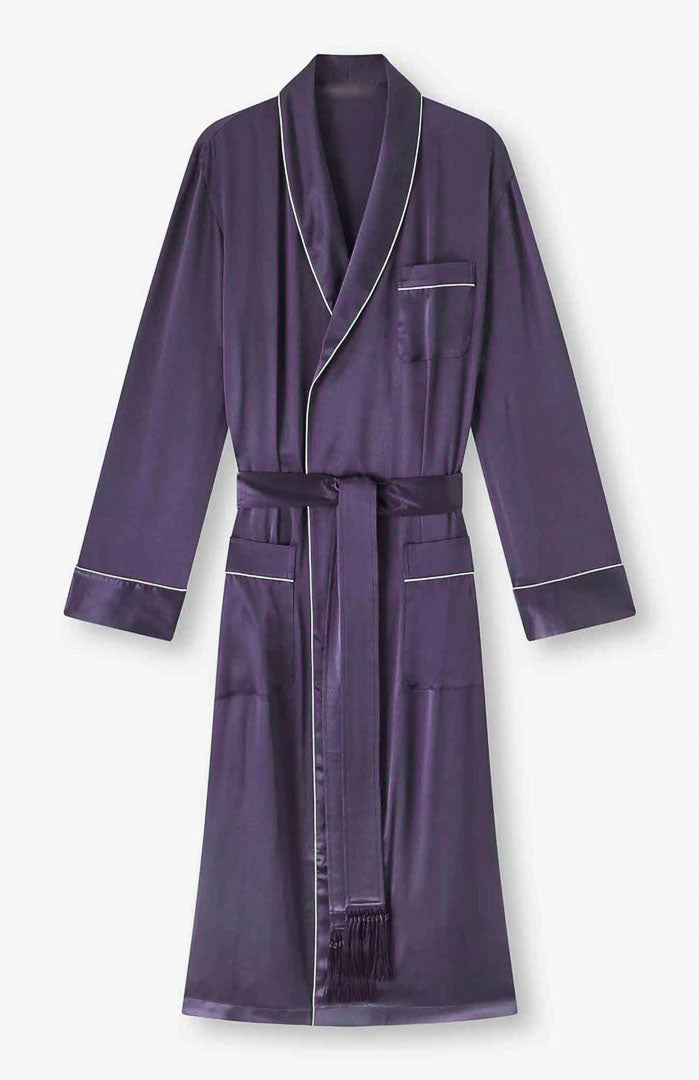Purple Harmony | Purple Satin Robe and Pyjama