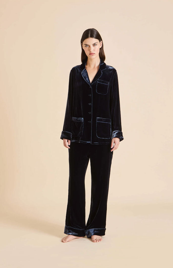 Velours Royale Blue | Velvet Luxe Lounge Set