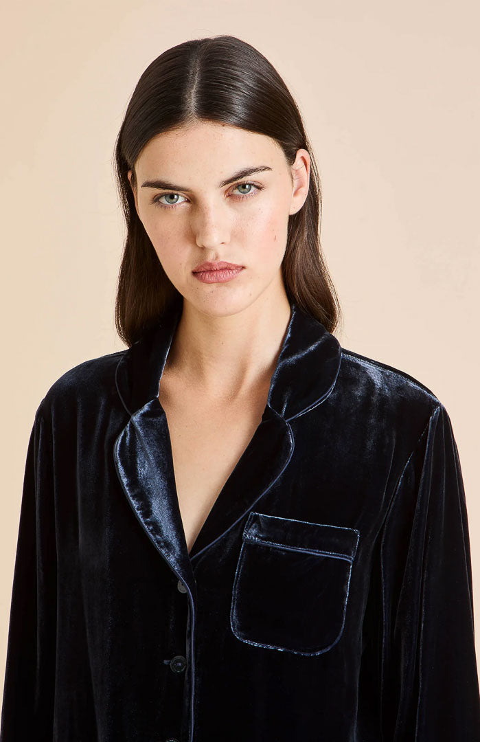 Velours Royale Blue | Velvet Luxe Lounge Set