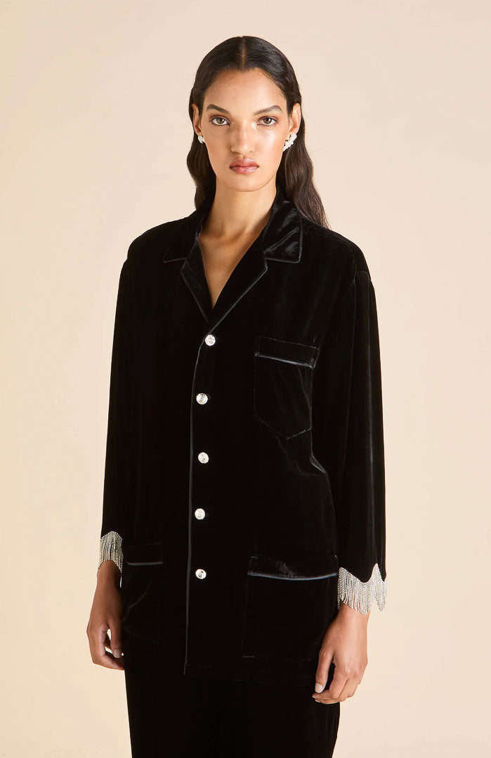 Velours Royale Black Diamond | Velvet Luxe Lounge Set