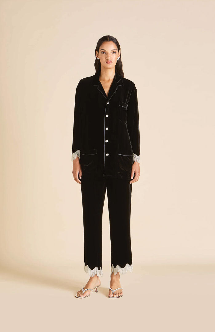 Velours Royale Black Diamond | Velvet Luxe Lounge Set