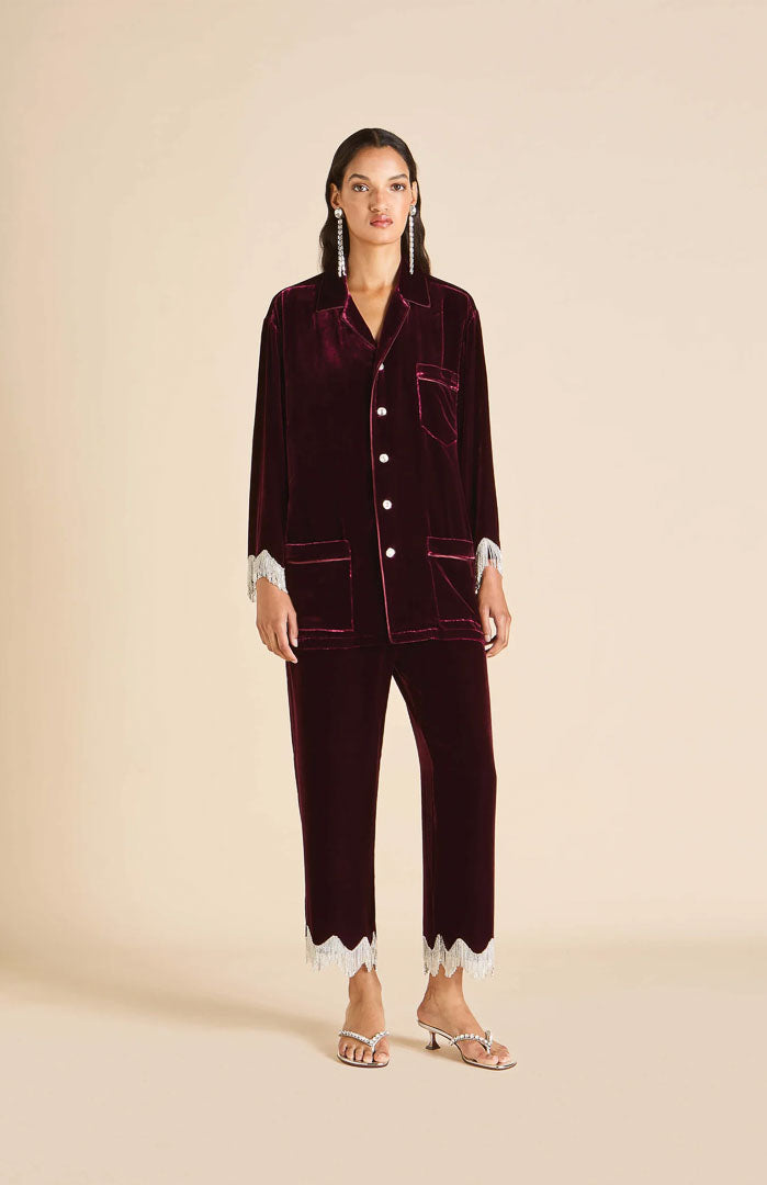 Velours Royale Diana Red | Velvet Luxe Lounge Set