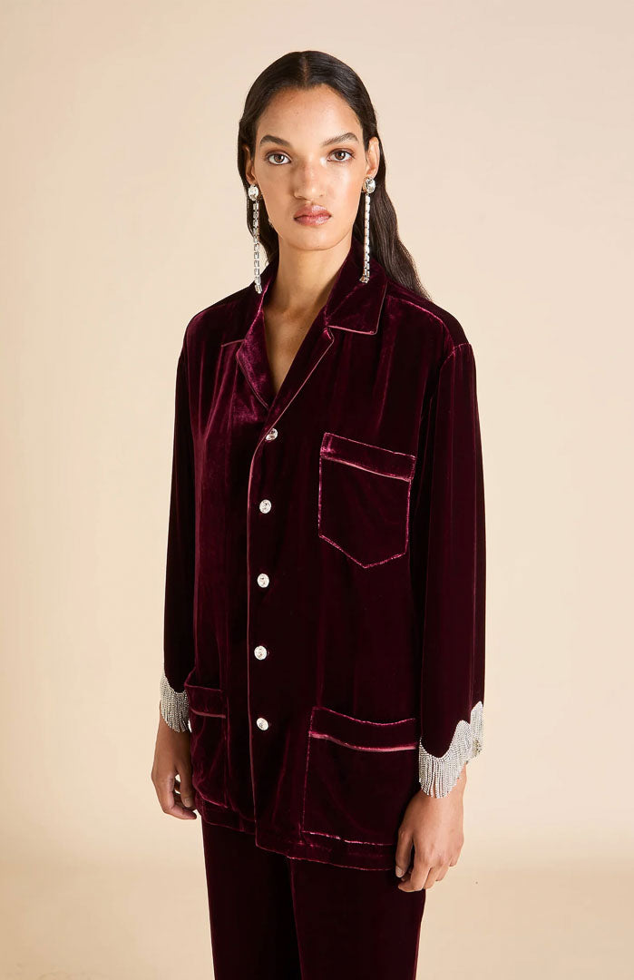 Velours Royale Diana Red | Velvet Luxe Lounge Set