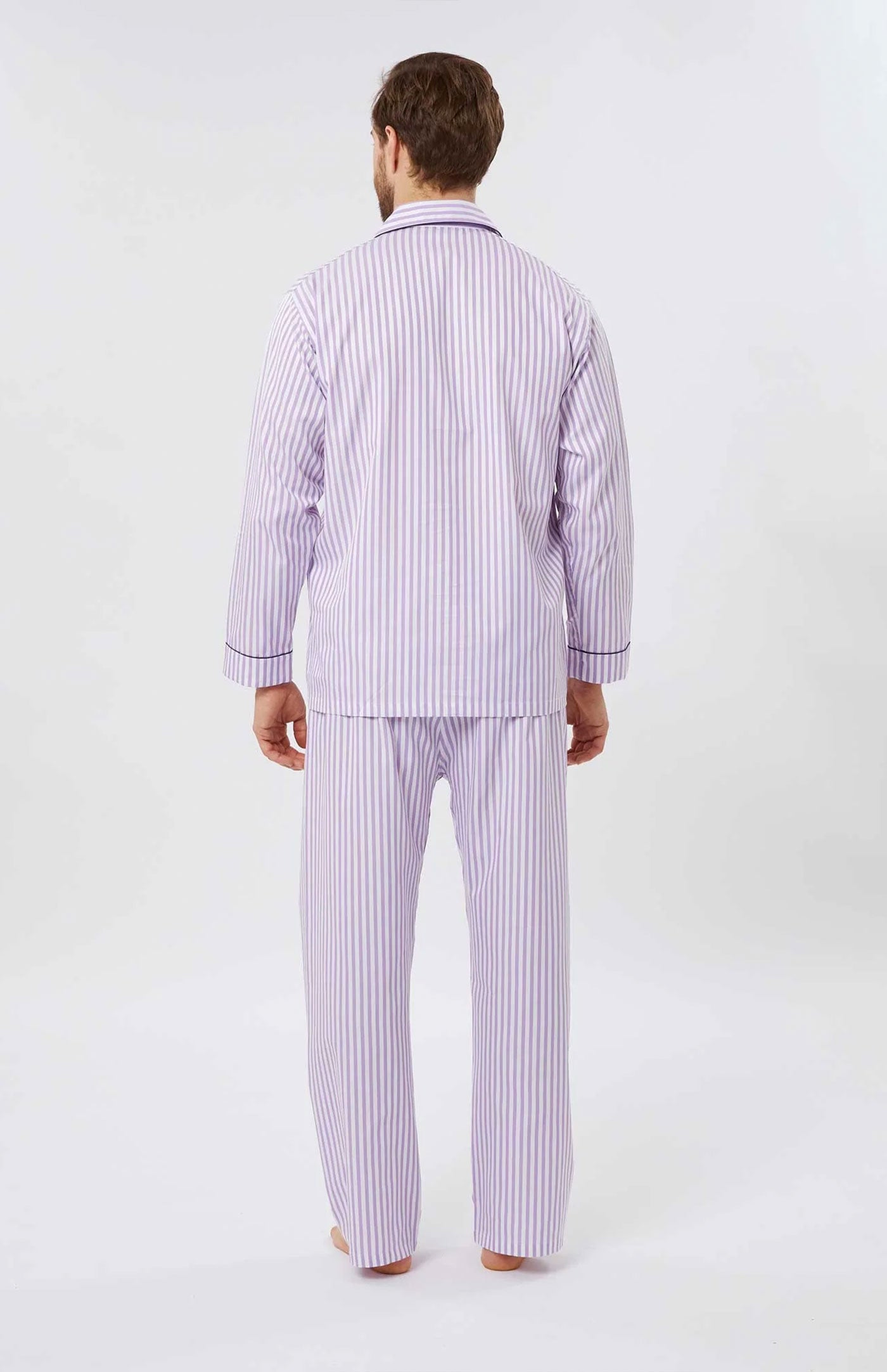 Lavender Stripes | Lounge Wear Set | 100% Cotton