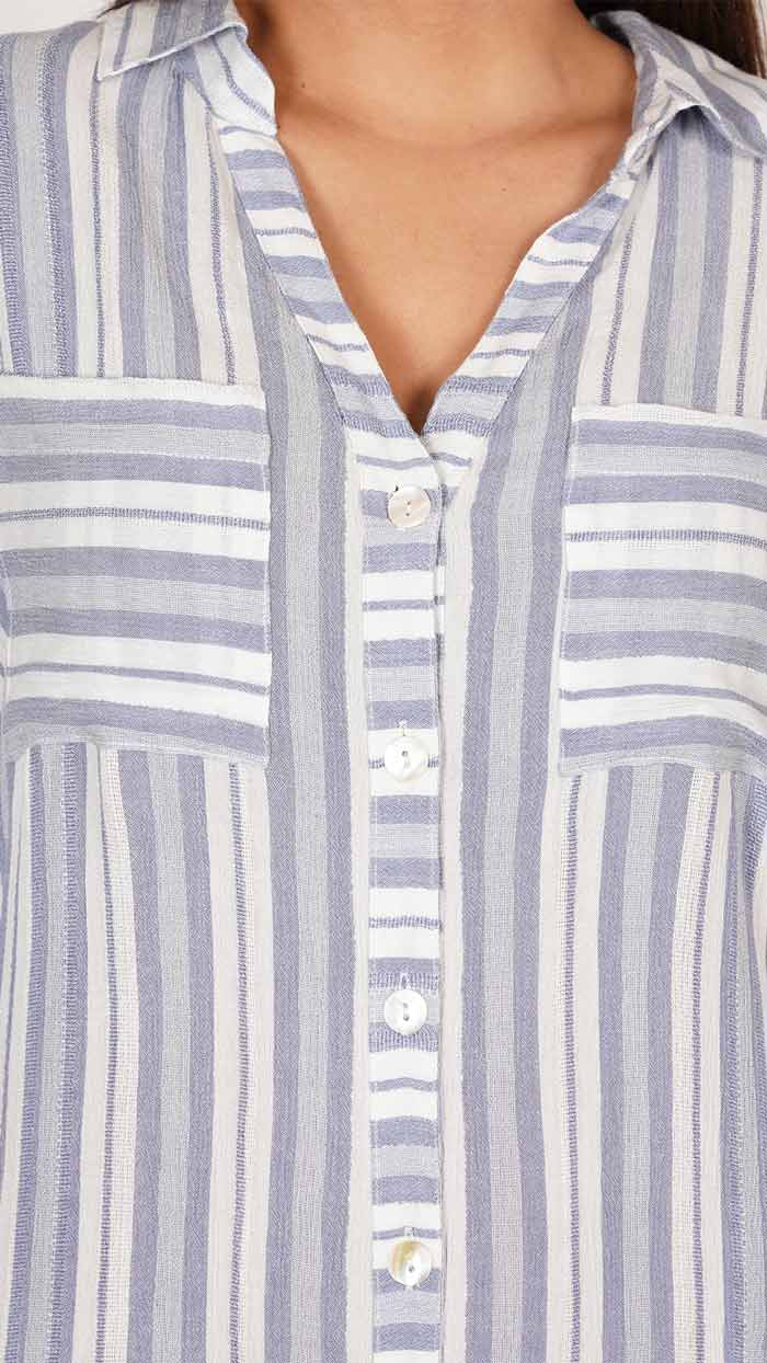 Long-Shirt-Dress-Buttoned-Dress-_--Striped-V-Neck-Comfy-Fit-Women_s-clothing-sleeowear-day-wear-comfortable-loungewear
