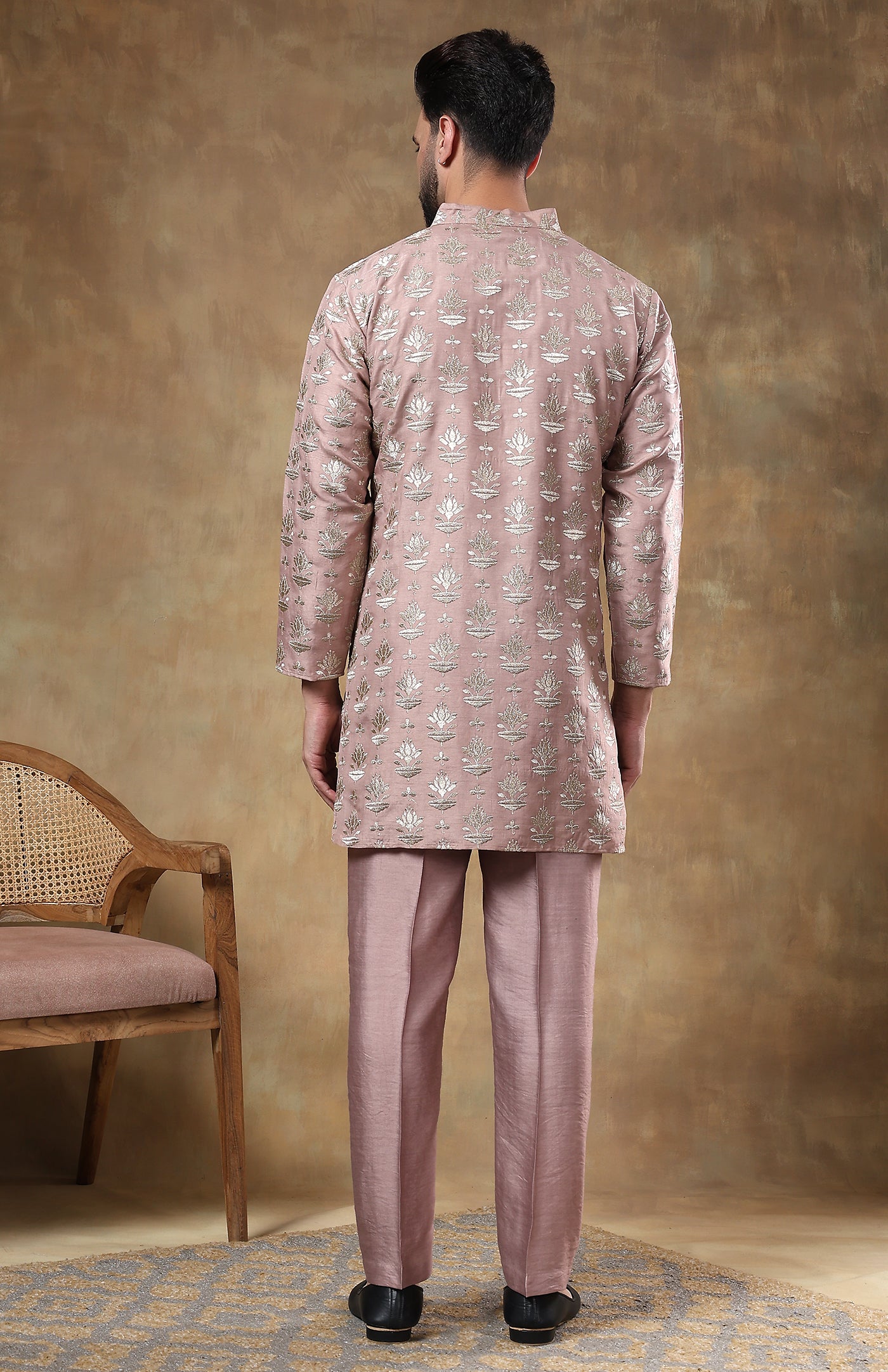 Lotus | Chanderi Raw Silk Kurta