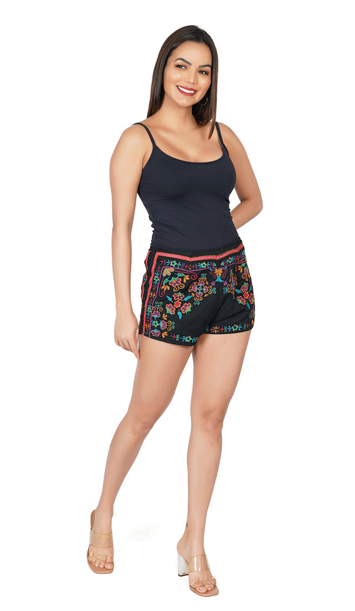 Luxeliv Embroidered Shorts | Cute Fit | Boho VibeLuxeliv Embroidered Shorts | Cute Fit | Boho Vibe