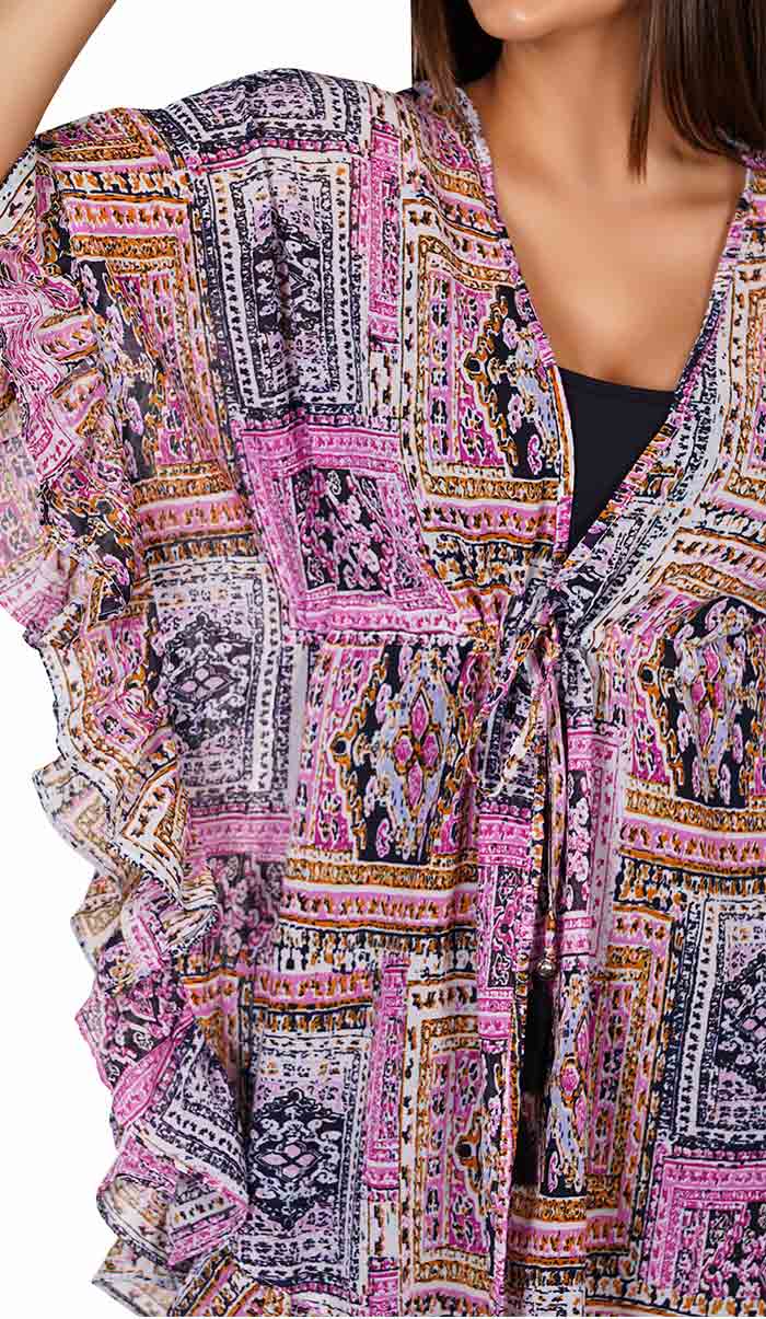 Luxeliv-Pink-Abstract-Print-Kaftan-Style-Swimsuit-Cover-Up-Beach-Dress