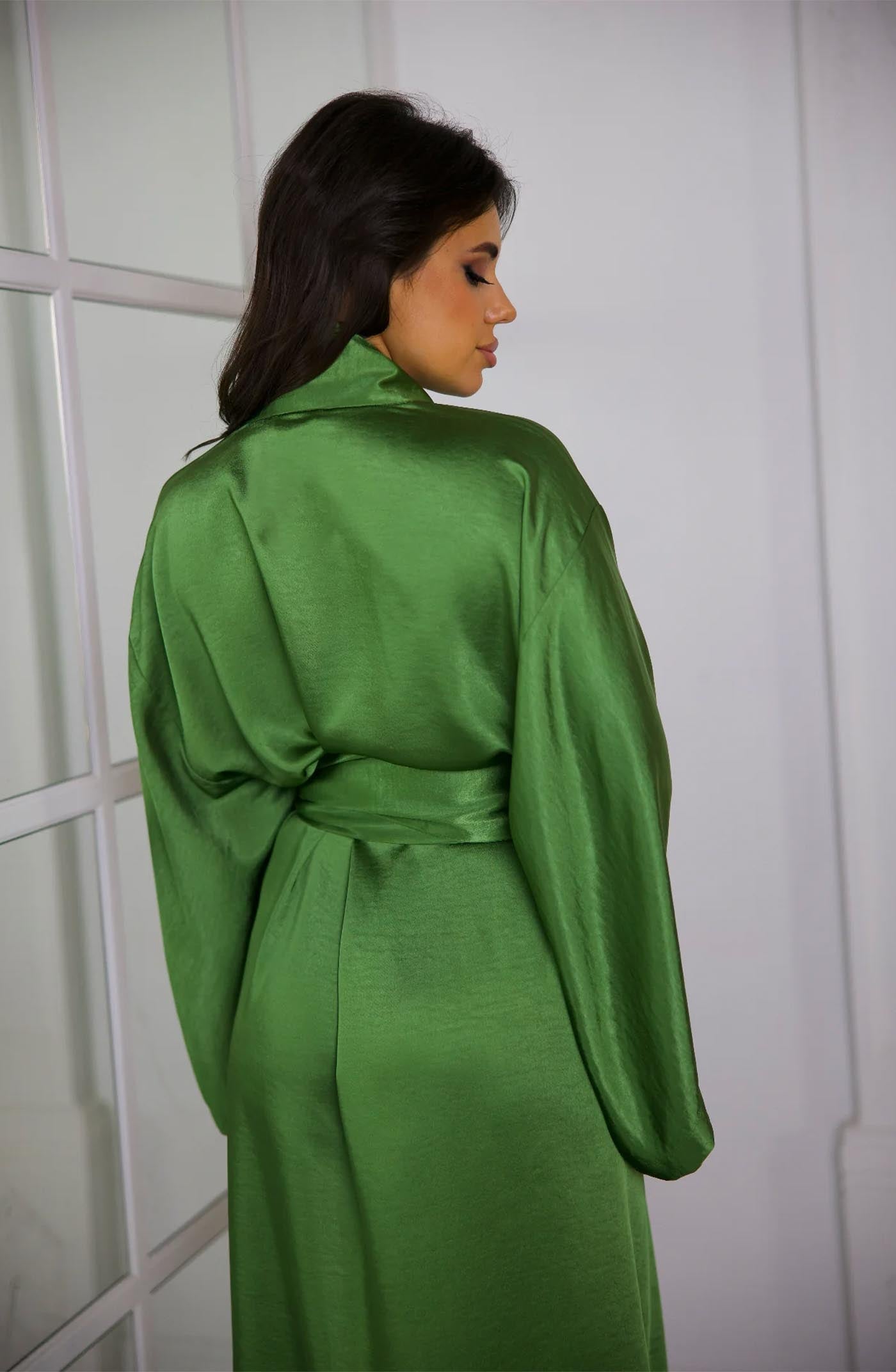 Green Goddess Kimono Robe