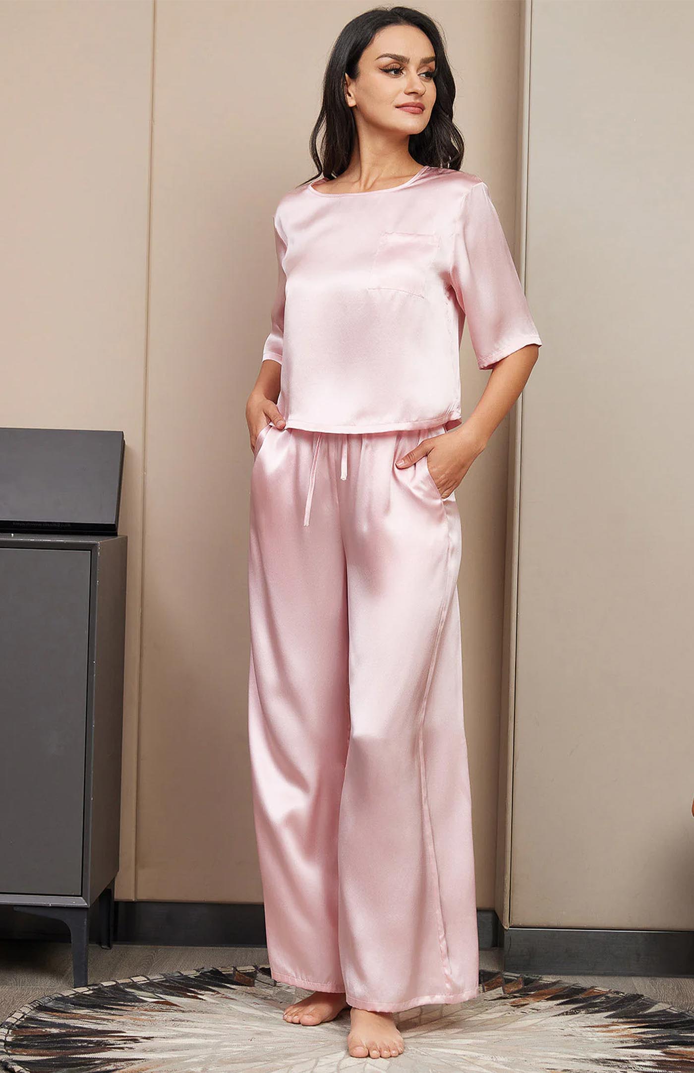 Baby Pink Co-ord | Soft Satin Romance