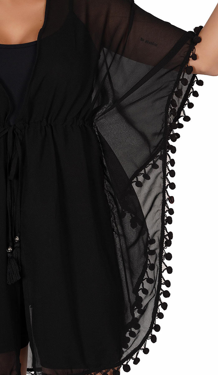 Luxeliv-Swimsuit-Cover-Up-Beach-Dress-_-Black-Pom-Pom-Kaftan
