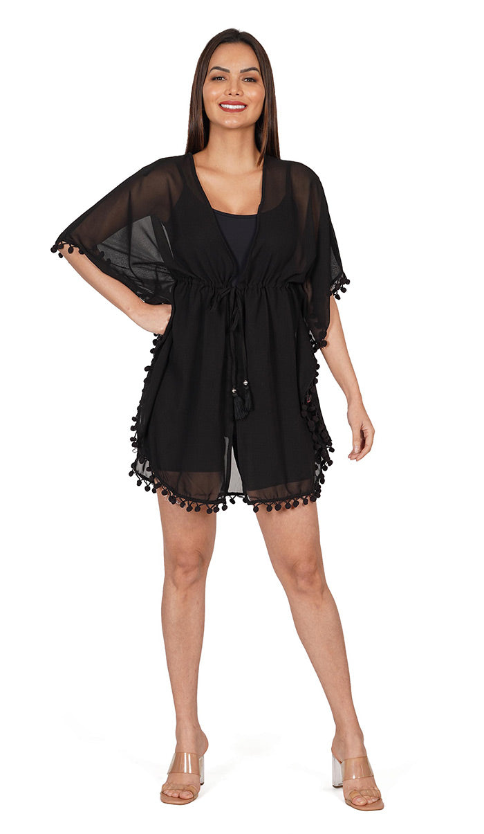 Luxeliv-Swimsuit-Cover-Up-Beach-Dress-_-Black-Pom-Pom-Kaftan
