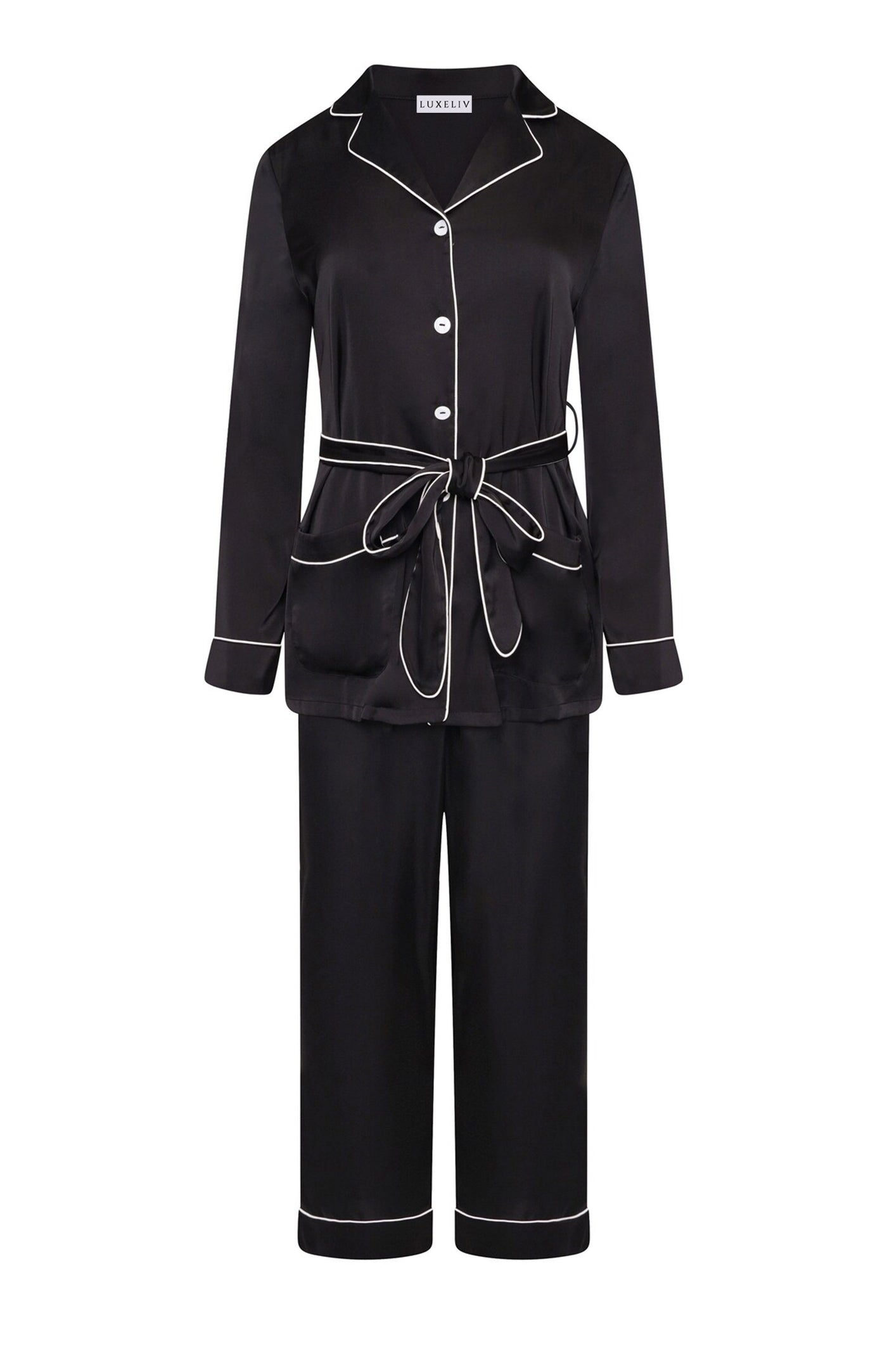 Black Magic | Black Satin Co-ord Set