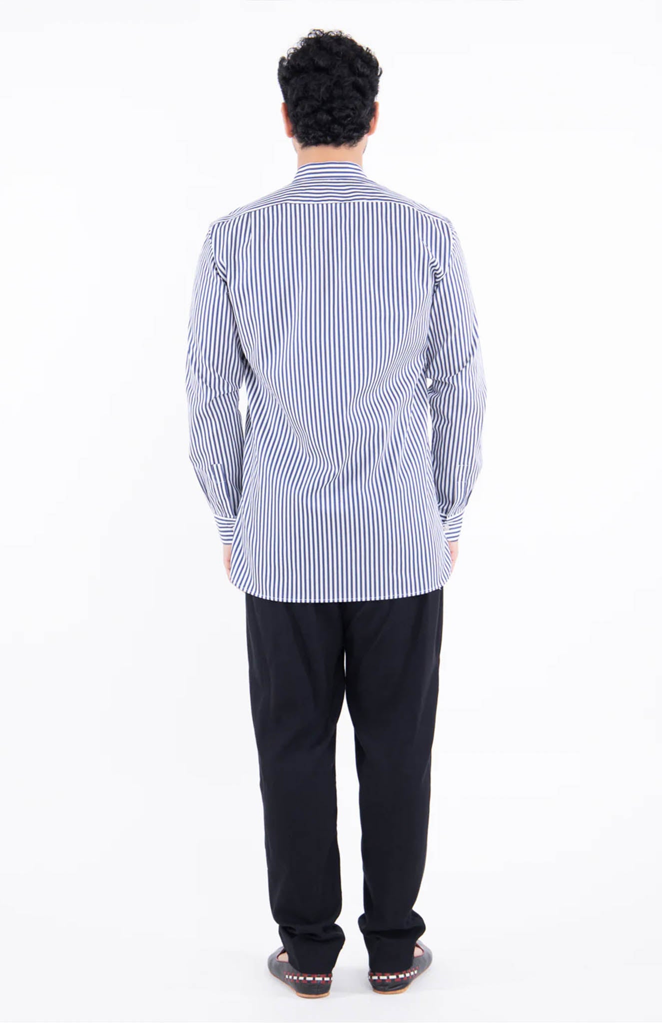 Riviera Stripes | Blue & White Stripes Shirt