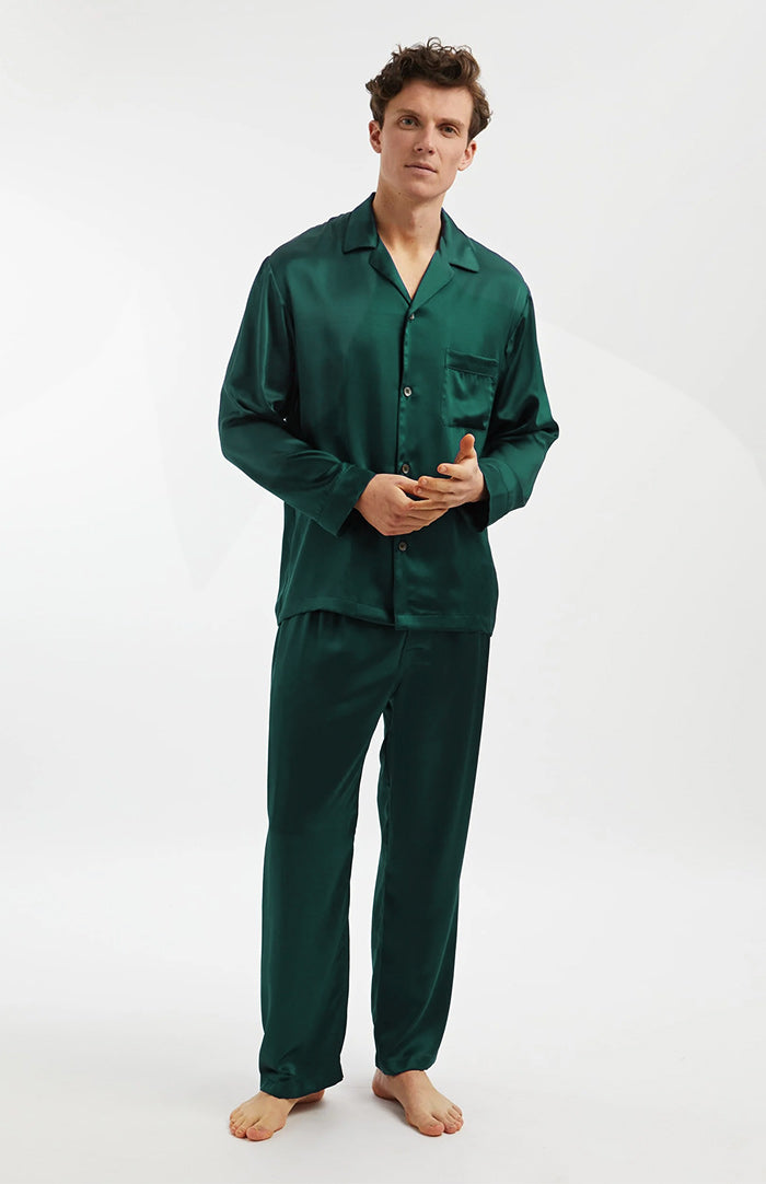 Emerald Green | Satin Loungewear Set