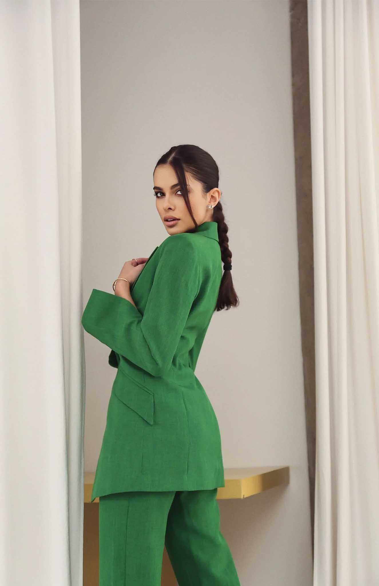 Gloria | Green Blazer Sets