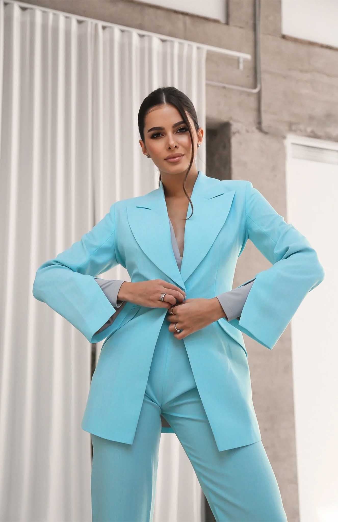 Blooming Blue | Blue Blazer Sets
