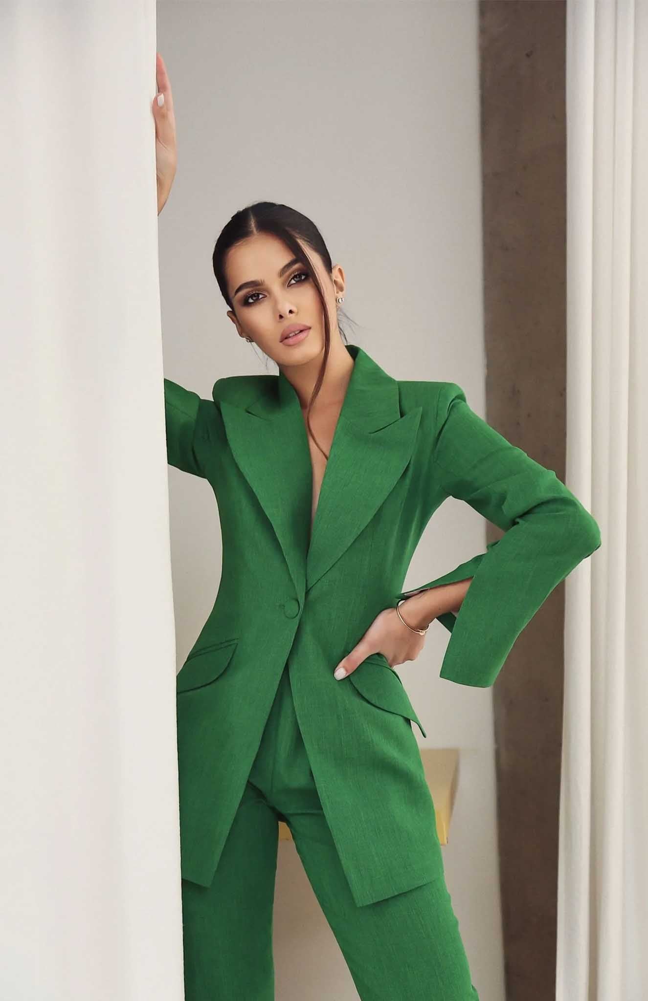 Gloria | Green Blazer Sets