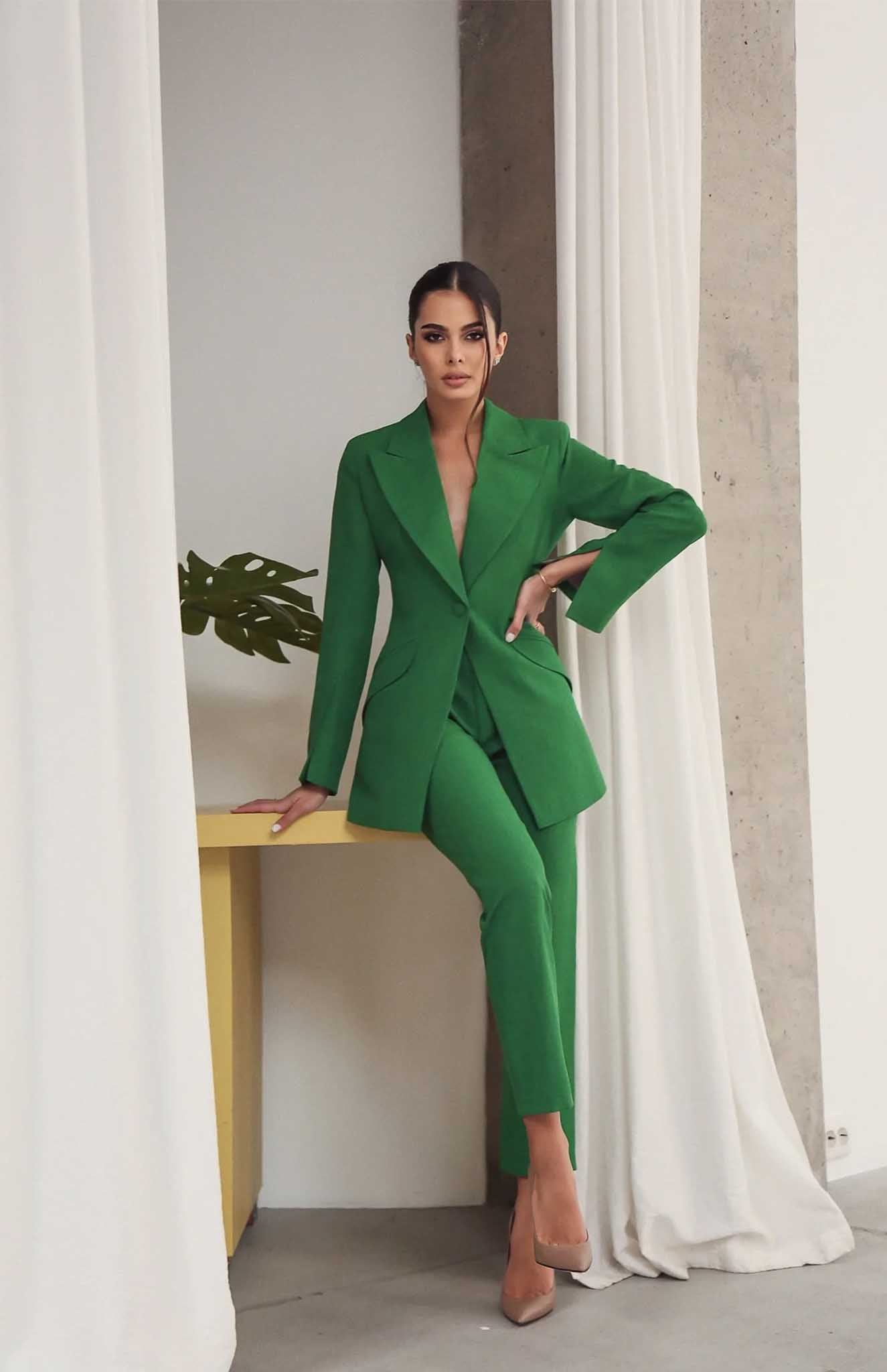 Gloria | Green Blazer Sets