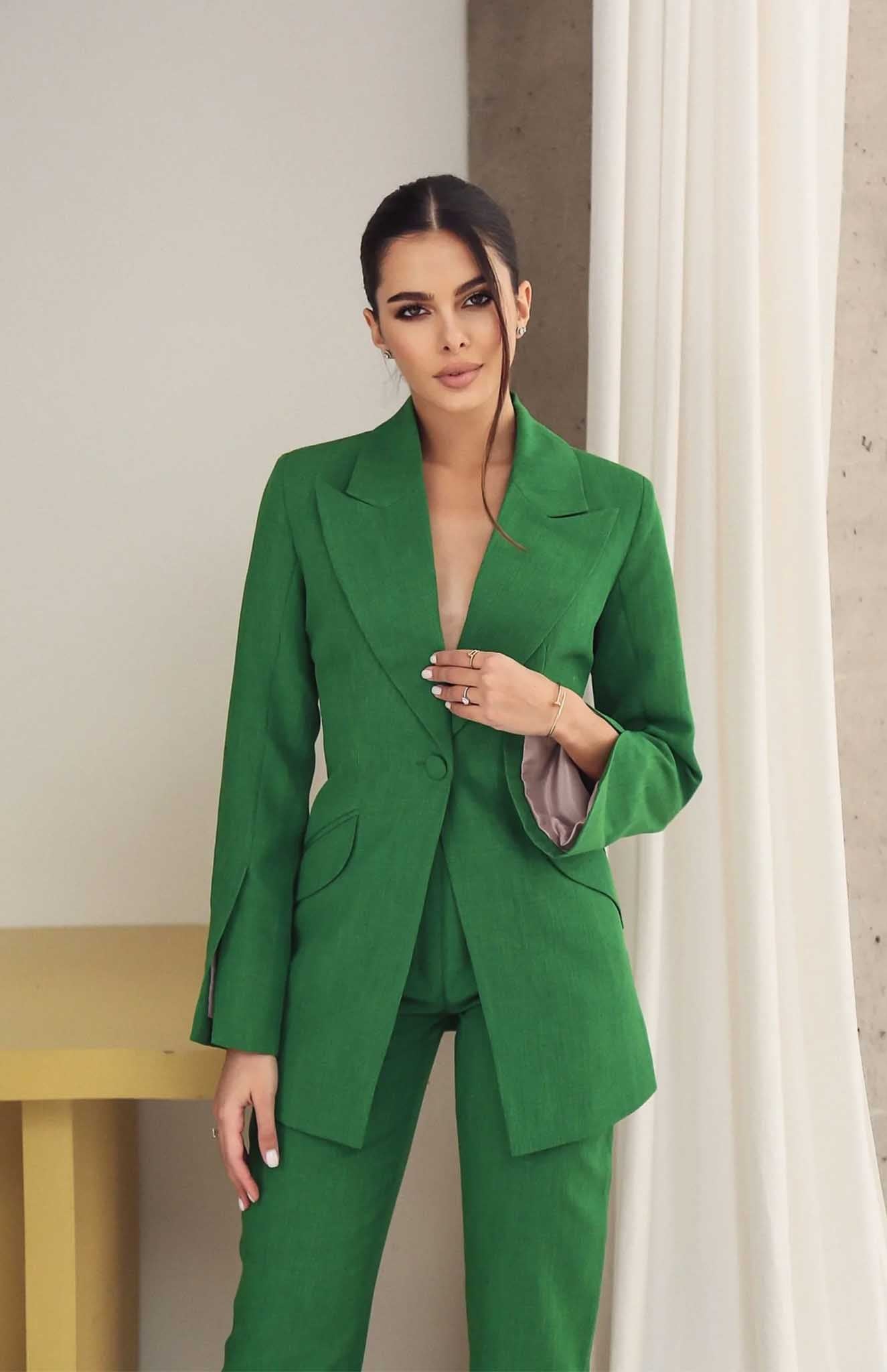 Gloria | Green Blazer Sets