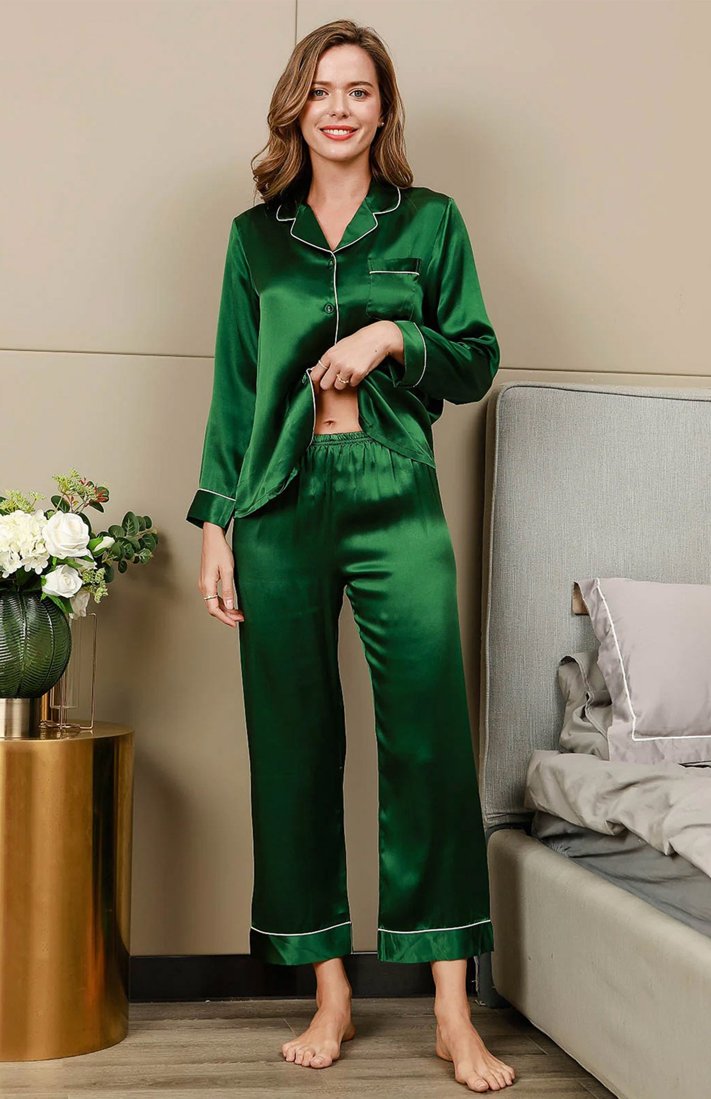 Emerald | Satin Ultimate Classic Loungewear