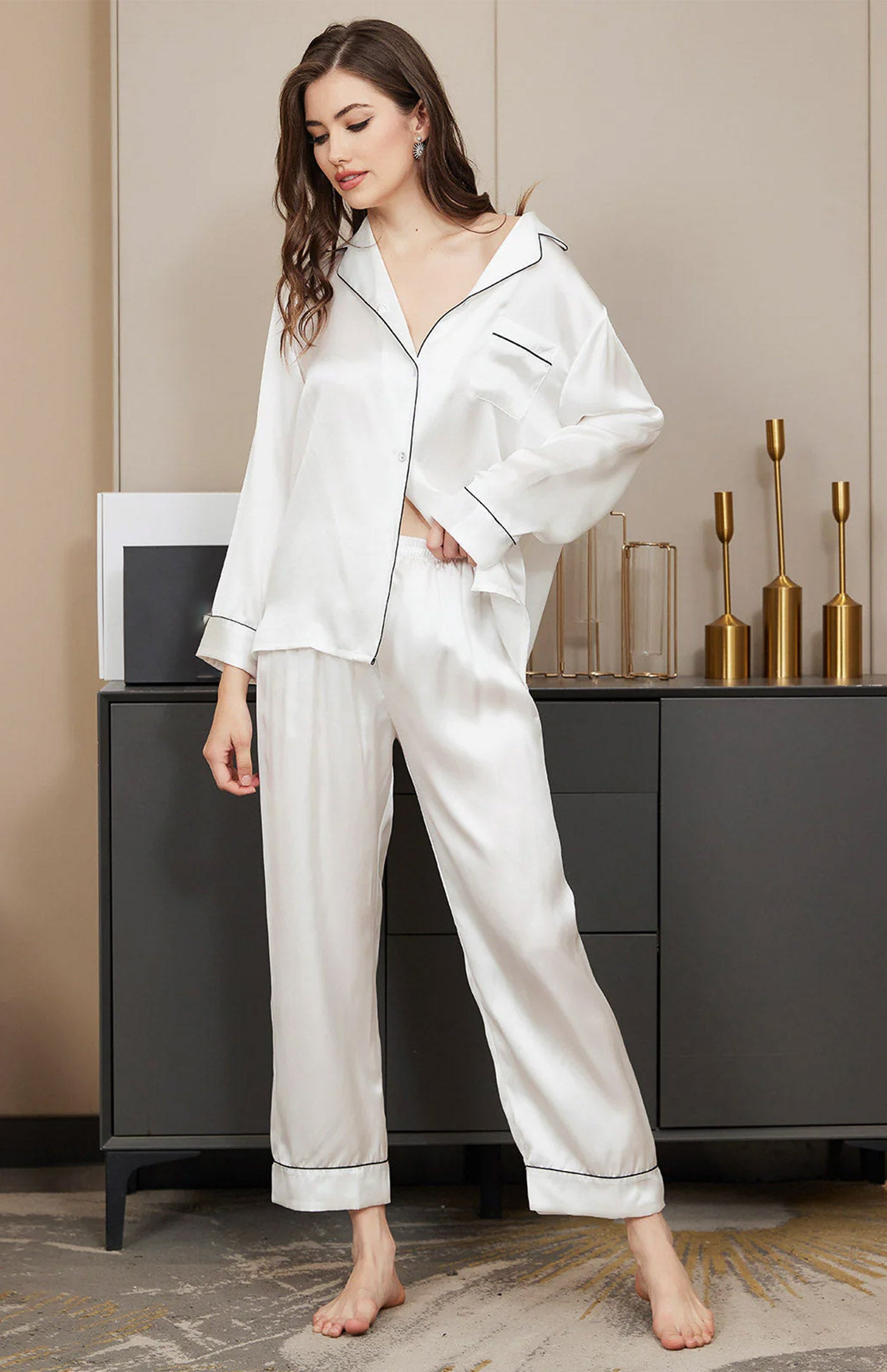 Pearl Luxe | Satin Ultimate Classic Loungewear