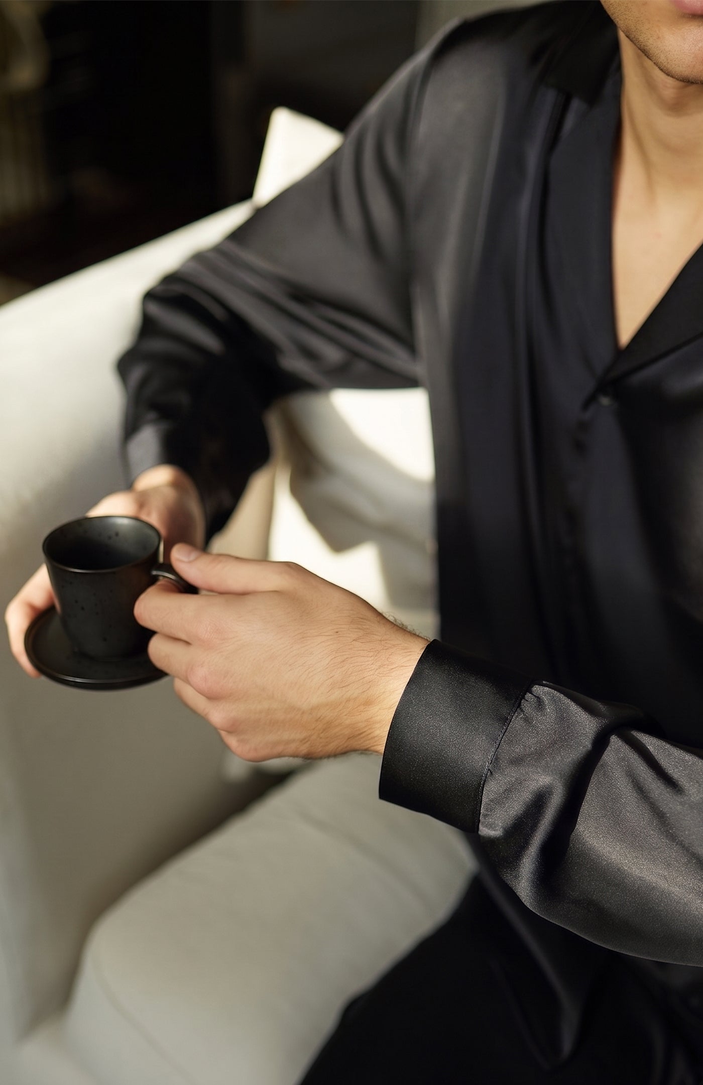 Black Money | Men’s Ultra-Luxury Satin Loungewear Set